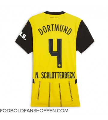 Borussia Dortmund Nico Schlotterbeck #4 Hjemmebanetrøje Dame 2024-25 Kortærmet